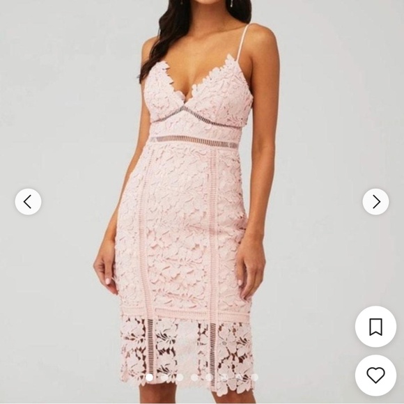 Bardot - Light Pink - Midi Dress - XXS/2 - NWT - Picture 1 of 8